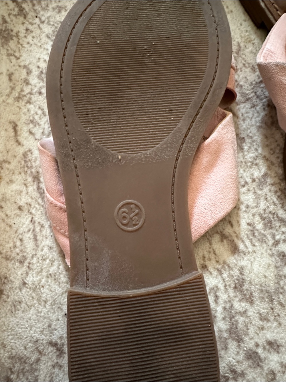 Universal Thread Pink Ruffle Slide Sandals - Picture 2 of 4